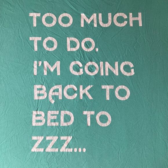 Secret Treasures Women Sleepwear Dress size 2X/3X (20w-24w) Im Back To Bed Green - Picture 5 of 7